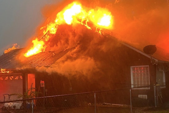 Baker County Home Devastated by Suspected Lightning-Induced Blaze, No Injuries Reported