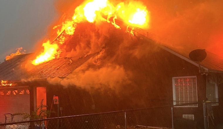 Baker County Home Devastated by Suspected Lightning-Induced Blaze, No Injuries Reported