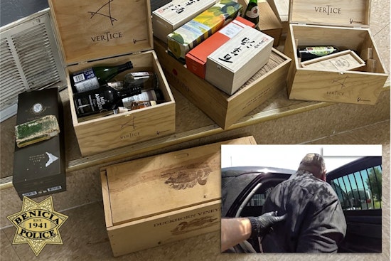 Benicia Police Apprehend Suspect in $300,000 High-End Alcohol Theft Case