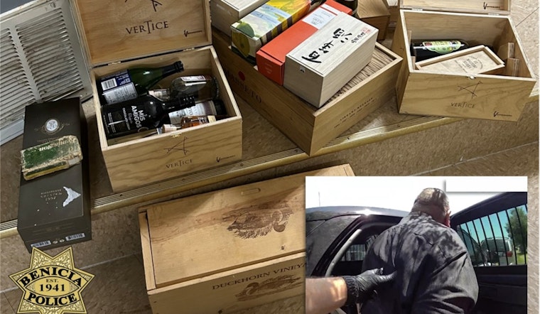 Benicia Police Apprehend Suspect in $300,000 High-End Alcohol Theft Case
