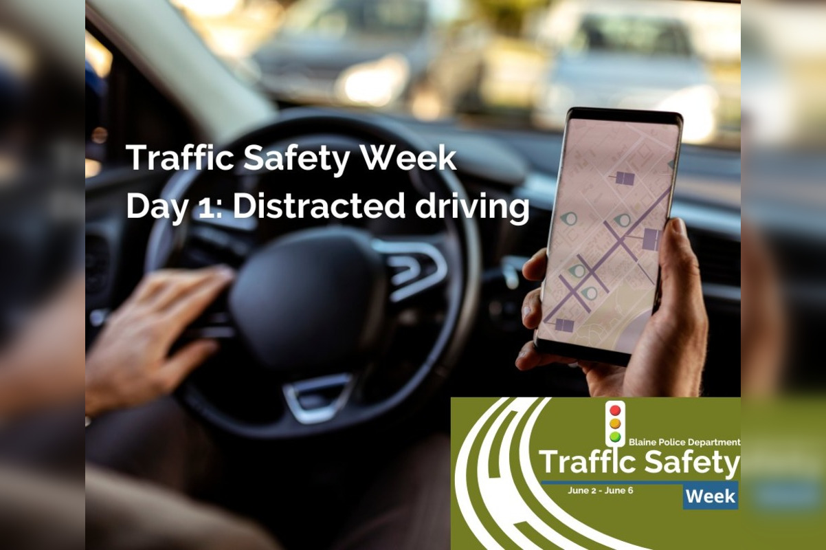 Blaine Police Department Launches Traffic Safety Week with Anoka County to Target Distracted Driving and DWI