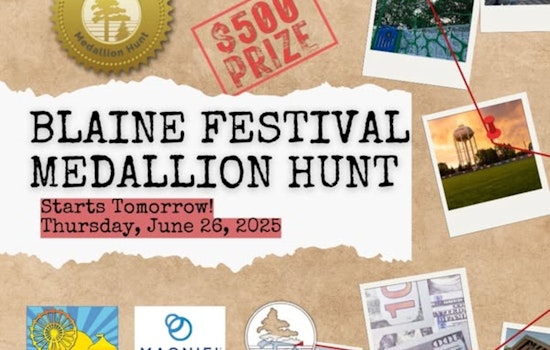 Blaine's Annual Medallion Hunt Offers $500 Prize for Keen-eyed Treasure Seekers