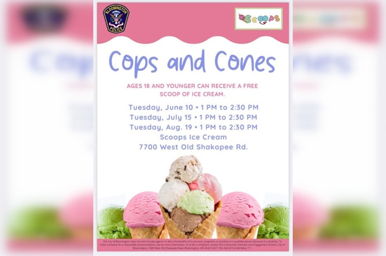 Bloomington PD Hosts 'Cops and Cones': An Ice Cream Social to Strengthen Community Bonds