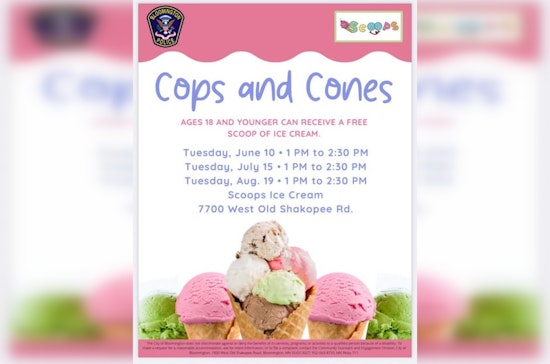 Bloomington PD Hosts 'Cops and Cones': An Ice Cream Social to Strengthen Community Bonds