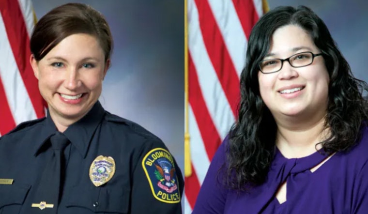 Bloomington PD's Detective Kristin Boomer Earns Respect for Law Officer of the Year Award, Christine Thelen Recognized for Exceptional Civilian Service