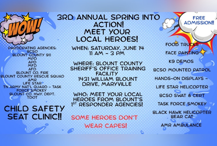 Blount County Sheriff's Office Hosts 3rd Annual "Spring Into Action" Event to Connect Community with First Responders