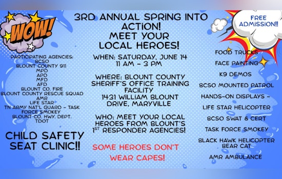 Blount County Sheriff's Office Hosts 3rd Annual "Spring Into Action" Event to Connect Community with First Responders