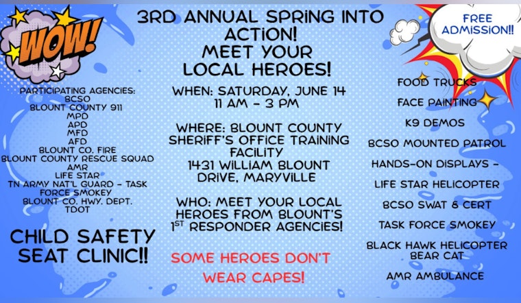 Blount County Sheriff's Office Hosts 3rd Annual "Spring Into Action" Event to Connect Community with First Responders
