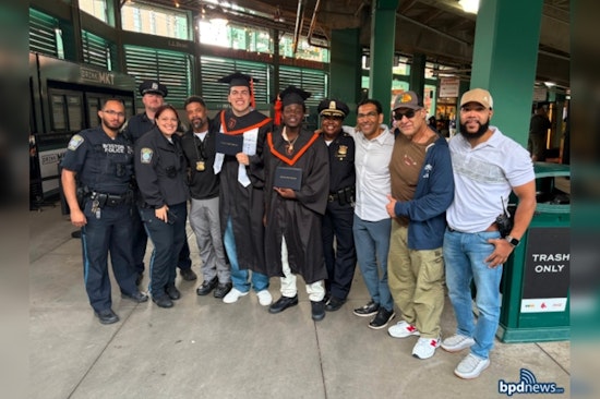 Boston Police Celebrate Brighton High Graduates of BPD Pathway Program at Fenway Park