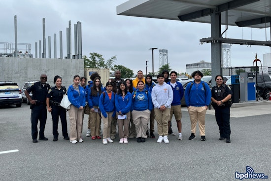 Boston Police District A-7 Engages East Boston High Students with Insightful Tour and Q&A Session