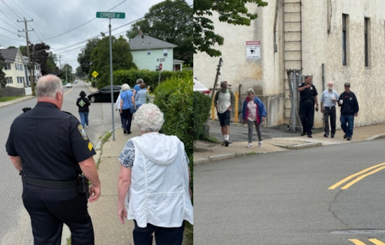 Boston Police Lace Up for Community Walk with Locals to Foster Bonds and Promote Health