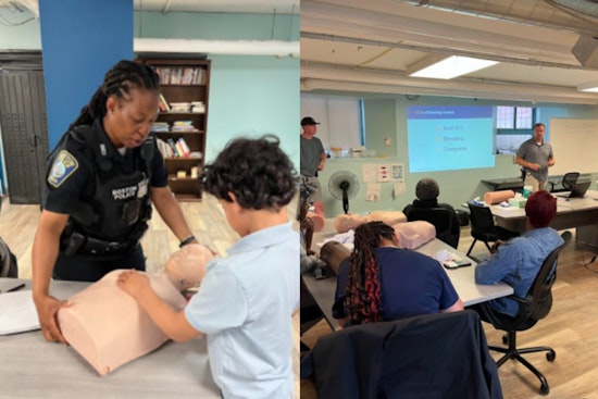 Boston Police Partner with American Heart Association to Offer Life-Saving CPR Training at Franklin Park Teen Center
