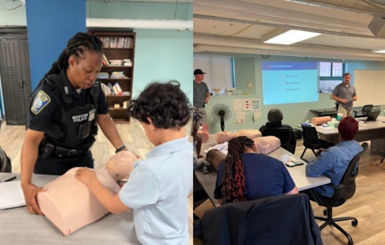 Boston Police Partner with American Heart Association to Offer Life-Saving CPR Training at Franklin Park Teen Center