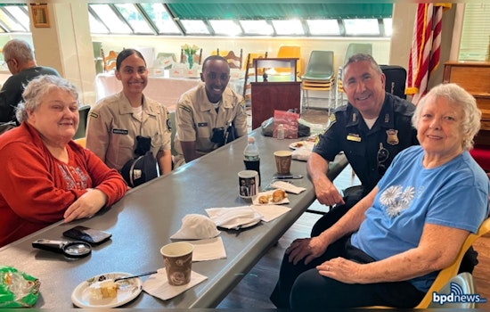 Boston Police Recruits Join Dorchester Residents for Coffee Hour in Community Engagement Effort