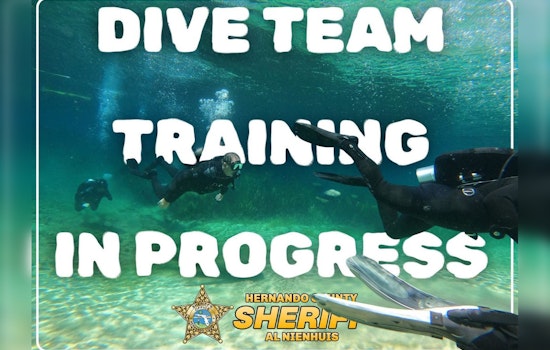 Brooksville Residents Notified of Routine Dive Team Training by Hernando County Sheriff's Office
