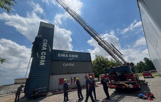 Brownsburg and Pittsboro Fire Departments Collaborate on Rope Rescue Training Exercise