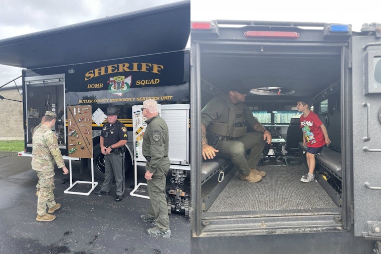 Butler County Sheriff's Office Engages Hamilton Community with Tactical Showcase at Army National Guard Event