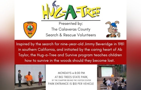 Calaveras Big Trees State Park Revives Hug A Tree Program to Teach Kids Vital Survival Skills