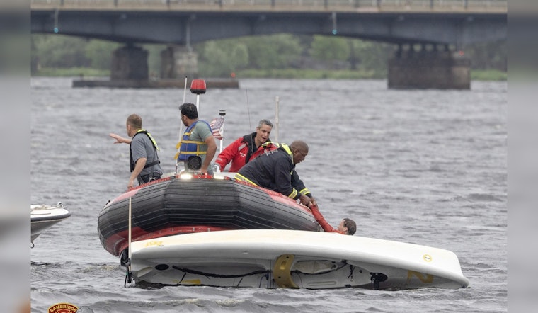 Cambridge Rescue Teams Swiftly Save Sailors from Sudden Squall on Charles River