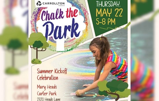 Carrollton's Chalk the Park Event Rescheduled to June 11 Due to Weather Concerns