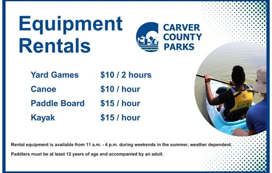 Carver County Parks Announce Seasonal Watercraft and Yard Game Rentals Starting June 7