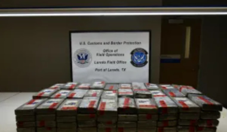 CBP Intercepts Over $4.8 Million Worth of Cocaine at Colombia-Solidarity Bridge in Laredo