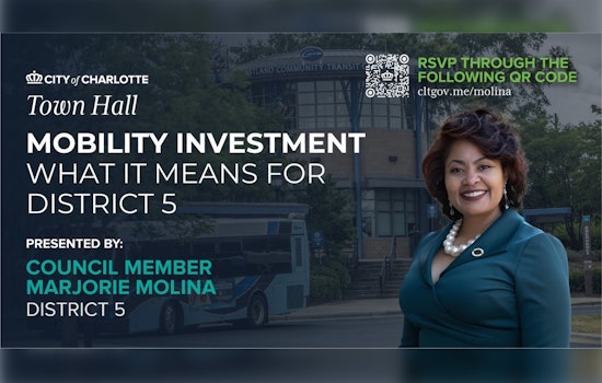Charlotte Councilwoman Marjorie Molina to Host Town Hall on Transit and Planning in East Charlotte