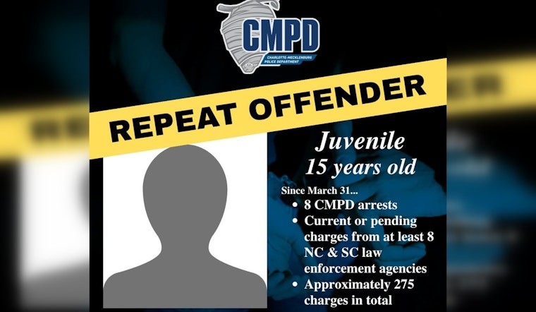 Charlotte Juvenile Linked to 100+ Vehicle Break-ins, Raising Questions About Juvenile Justice Efficacy