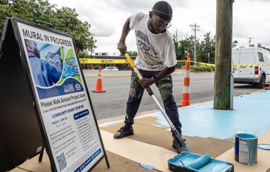 Charlotte Unveils First Sidewalk Mural to Educate on Stormwater Pollution by Local Artist Jamil Dyair Steele