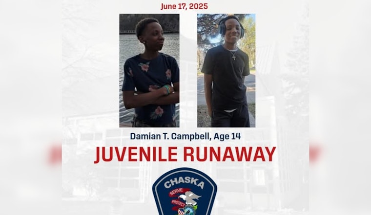 Chaska Police Seek Public Help to Find Missing 14-Year-Old Damian T. Campbell, Minneapolis Transit Routes Under Watch