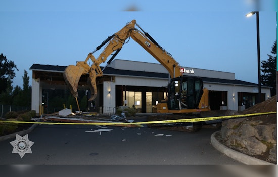 Clackamas County Deputies Investigate ATM Heist Featuring Stolen Excavator, Public's Help Sought