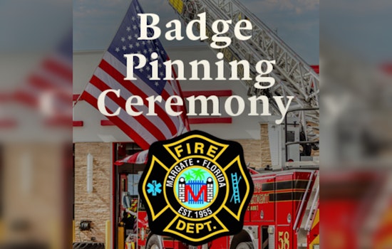 Class 24-02 Firefighters Elevated to Full Duty After Badge Pinning Ceremony in Margate