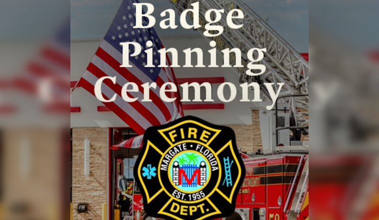 Class 24-02 Firefighters Elevated to Full Duty After Badge Pinning Ceremony in Margate