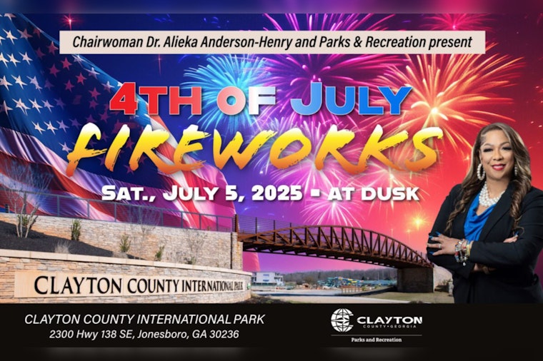 Clayton County Fireworks Extravaganza to Illuminate Skies on July 5th at International Park in Jonesboro
