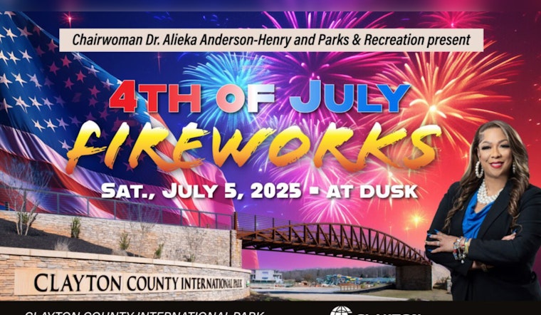 Clayton County Fireworks Extravaganza to Illuminate Skies on July 5th at International Park in Jonesboro