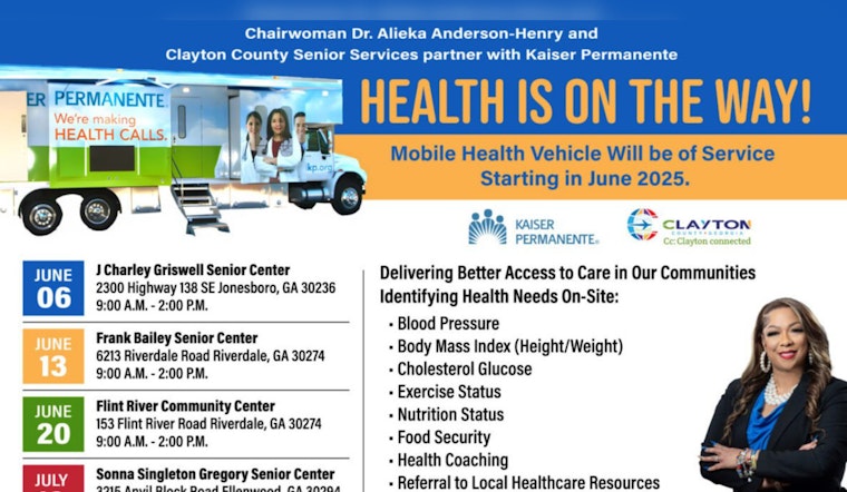 Clayton County Launches "Health is on the Way" Mobile Healthcare Service for Seniors with Kaiser Permanente