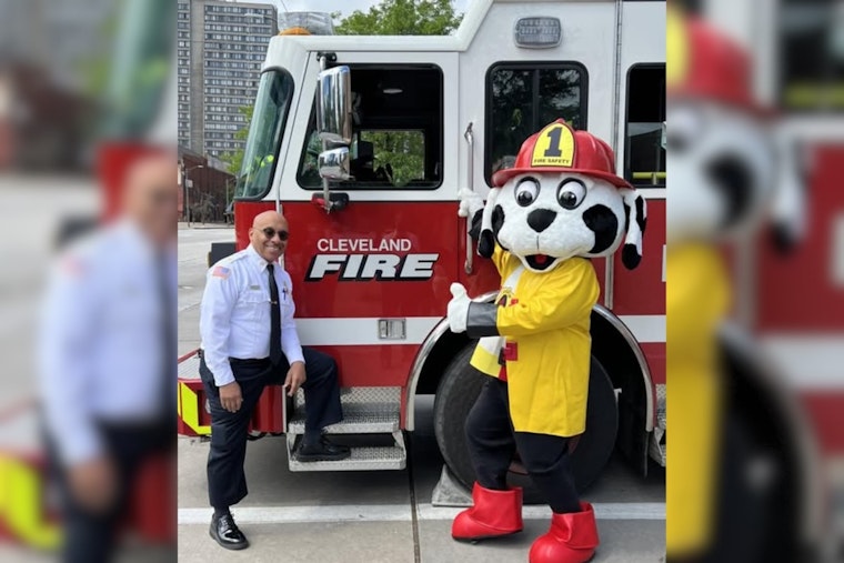 Cleveland Fire Welcomes 'Firepup': A Four-Legged Hero at Ice Cream Social and Adoption Event