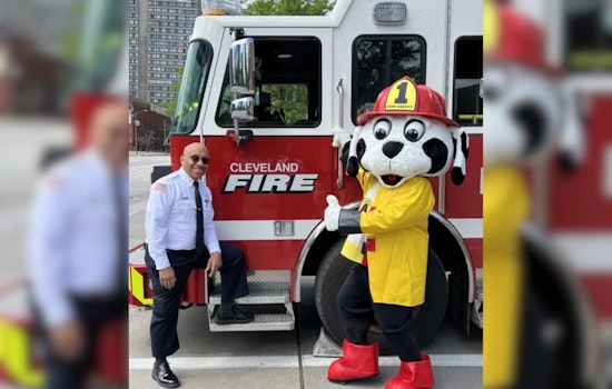 Cleveland Fire Welcomes 'Firepup': A Four-Legged Hero at Ice Cream Social and Adoption Event