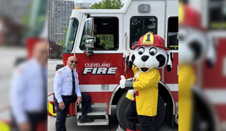 Cleveland Fire Welcomes 'Firepup': A Four-Legged Hero at Ice Cream Social and Adoption Event