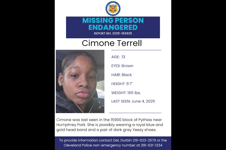 Cleveland Police Seek Community Aid in Search for Missing Juvenile Cimone Terrell Near Humphrey Park