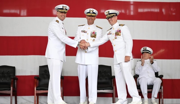 Coast Guard Sector San Diego Ushers In New Commanding Officer, Capt. Robert Tucker, in Traditional Ceremony