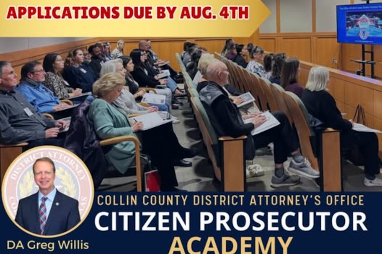 Collin County DA's Office Launches Fall 2025 Citizen Prosecutor Academy for Public Insight into Legal Process