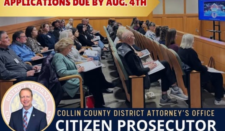 Collin County DA's Office Launches Fall 2025 Citizen Prosecutor Academy for Public Insight into Legal Process