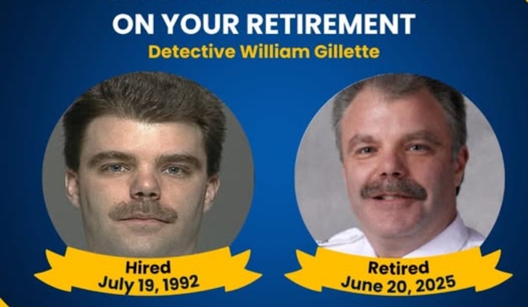 Columbus Detective William Gillette Retires After 32 Years of Distinguished Service