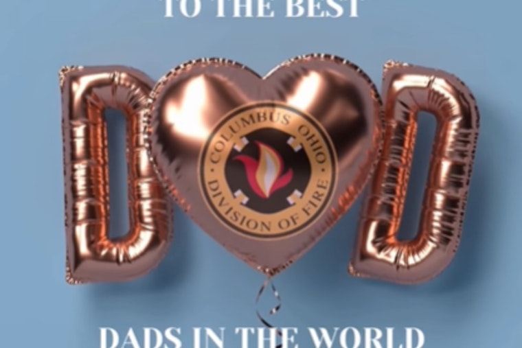 Columbus Division of Fire Honors Fathers Serving on Duty This Father's Day