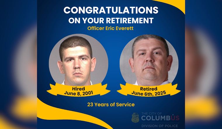 Columbus Officer Eric Everett Retires After 23 Years of Distinguished Service