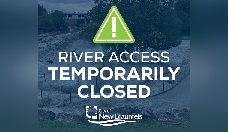 Comal River in New Braunfels Closed for Recreation Due to High Water Levels and Debris While Guadalupe River Remains Open with Caution Advised