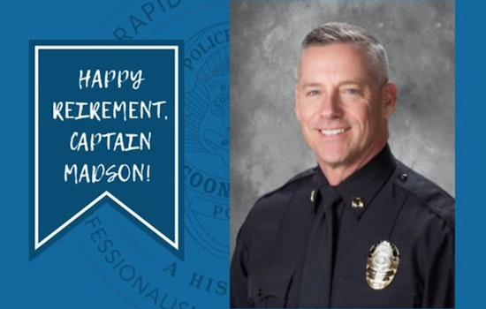 Coon Rapids Police Department Salutes Captain Brady Madson on His Retirement After 33 Years of Service
