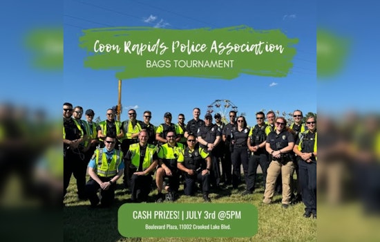Coon Rapids Police Host Bean Bag Tournament to Support "Shop with a Cop" During Fourth of July Festivities