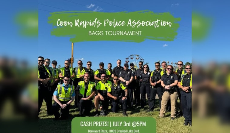Coon Rapids Police Host Bean Bag Tournament to Support "Shop with a Cop" During Fourth of July Festivities